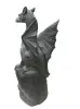 Product image 5 of the product “Sitting dragon on a rock, approx. 152 cm high. Cast stone, handcrafted & colored ”